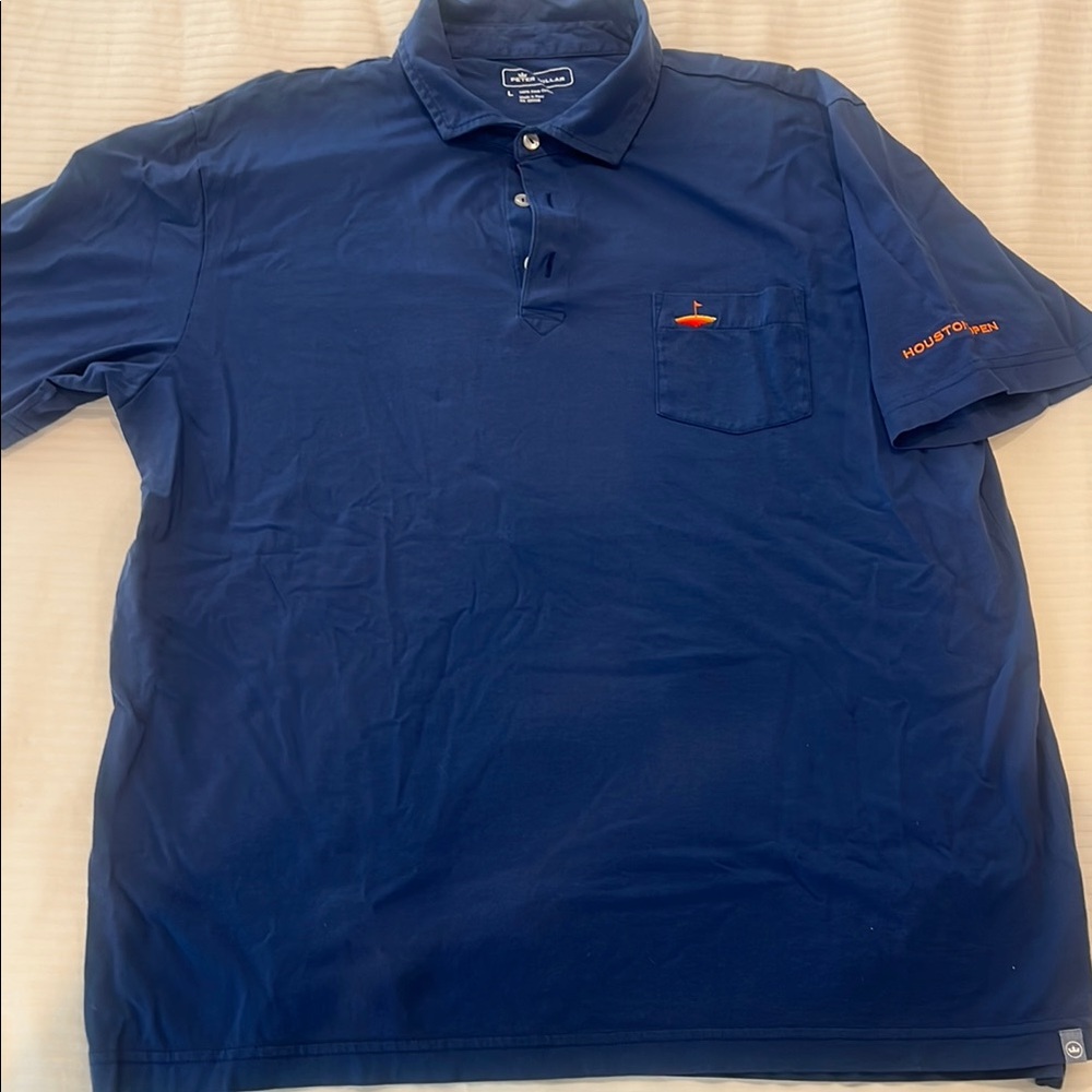 Peter Millar Blue Polo Shirt Classic Style